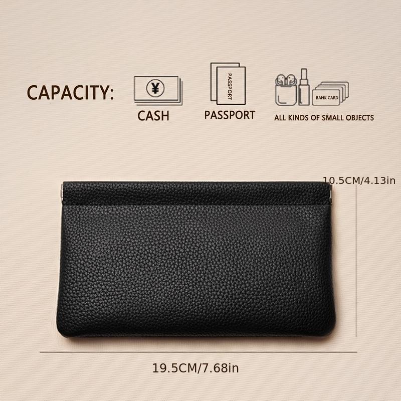 Vintage PU Leather Long Wallet, Automatic Closure Design, Portable Pouch for Bills & Coins чёрный
Vintage PU Leather Long Wallet, Automatic Closure Design, Portable Pouch for Bills & Coins чёрный