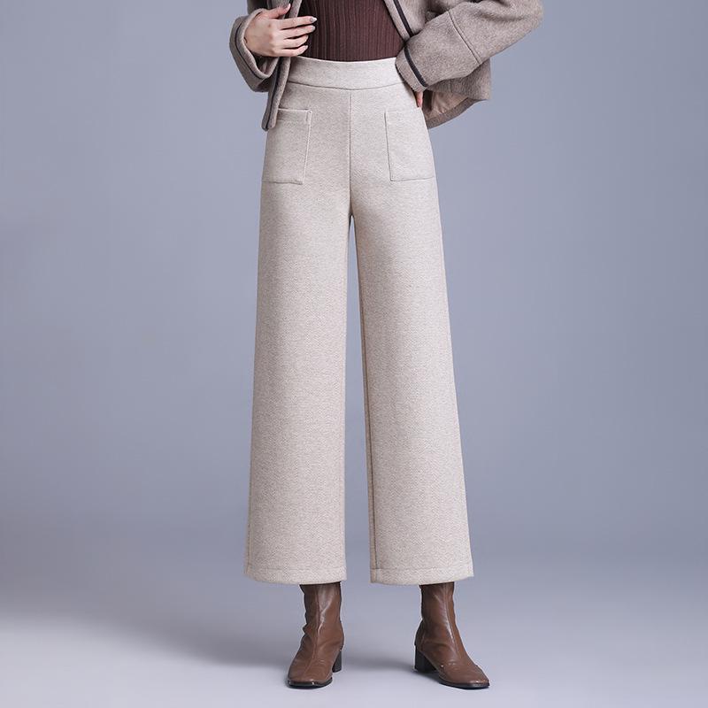 Slimming Cashmere Wool Pants: High-Waist, Wide-Leg, Petite, Plus Velvet, Straight-Leg Flannel for Autumn/Winter 2026 M 27/90-100 lbs
Slimming Cashmere Wool Pants: High-Waist, Wide-Leg, Petite, Plus Velvet, Straight-Leg Flannel for Autumn/Winter 2026 M 27/90-100 lbs