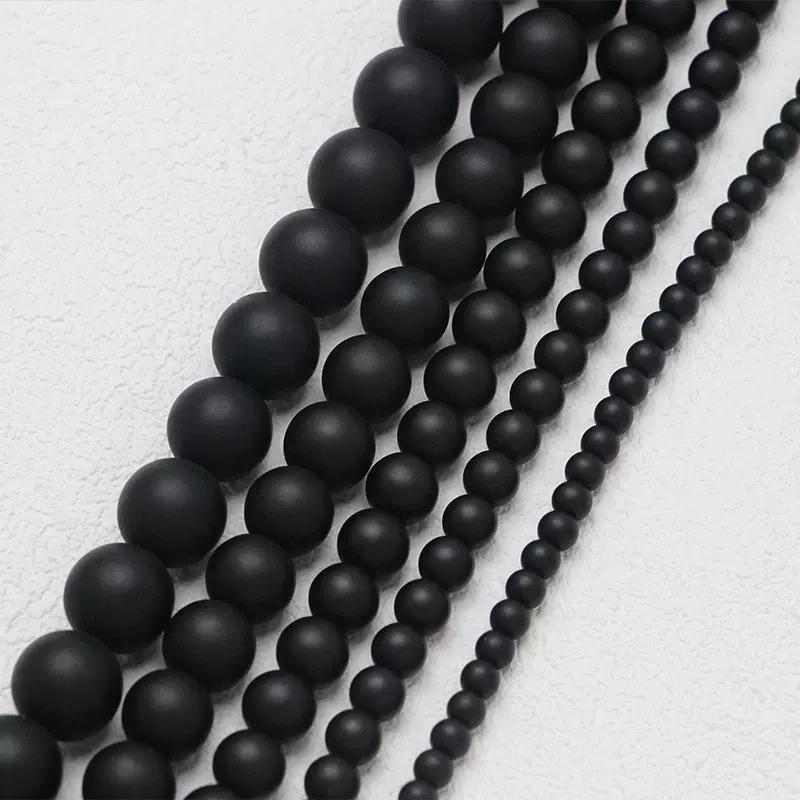 Frosted Matte Black Chalcedony Buddhist Prayer Beads Necklace 4mm 25 beads/pack
Frosted Matte Black Chalcedony Buddhist Prayer Beads Necklace 4mm 25 beads/pack