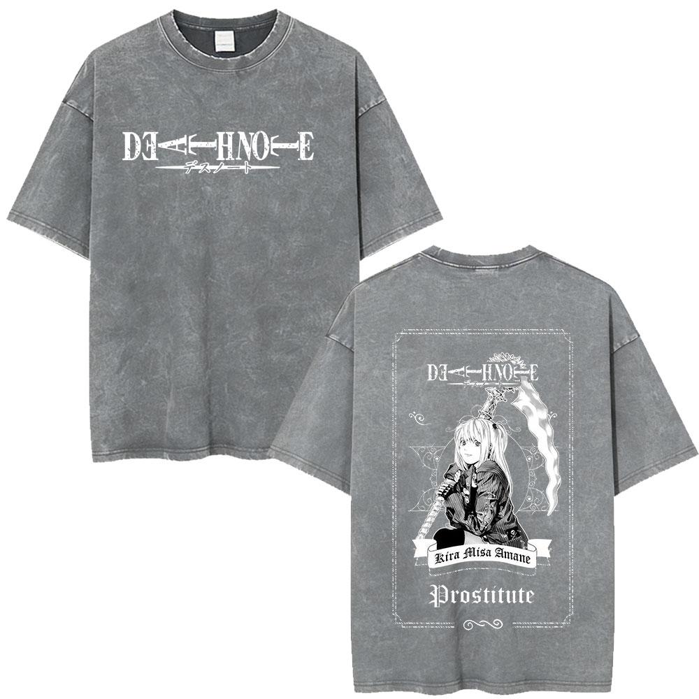 Anime Death Note Ryuk Yagami Light Vintage Washed T Shirt Men Women Clothing Cotton Tshirt Fashion Casual Short Sleeve Tshirts S
Anime Death Note Ryuk Yagami Light Vintage Washed T Shirt Men Women Clothing Cotton Tshirt Fashion Casual Short Sleeve Tshirts S