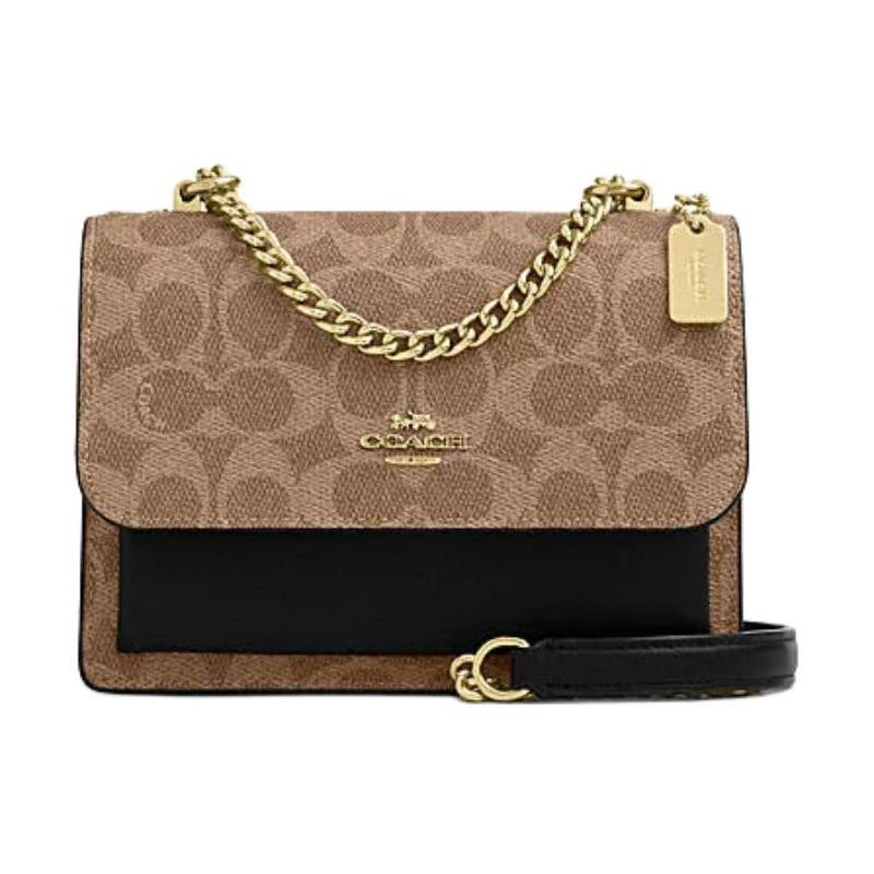 COACH Klare 18 brand logo buckle closure, faux leather and cow leather, shoulder crossbody bag, small, women s, tan and black чорний
COACH Klare 18 brand logo buckle closure, faux leather and cow leather, shoulder crossbody bag, small, women s, tan and black чорний