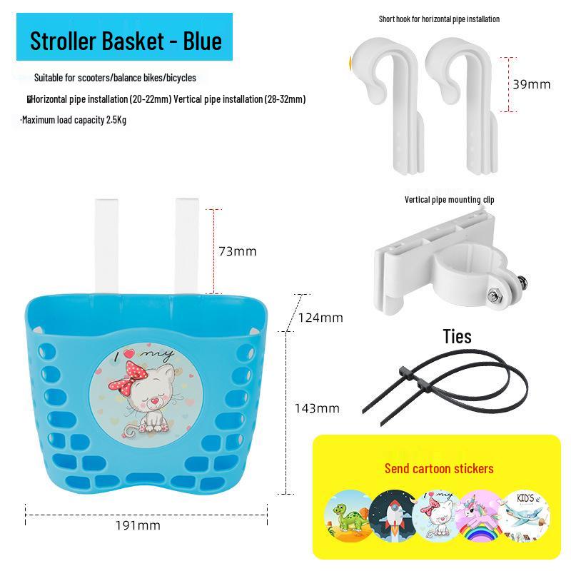 Kids Thickened Plastic Front Basket for Strollers, Tricycles, and Bicycles синий
Kids Thickened Plastic Front Basket for Strollers, Tricycles, and Bicycles синий