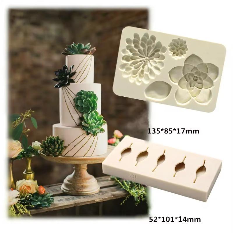 Kitchen Baking Tools Cake Decoration Simulation Succulent Flower Plant Leaf Fondant Silicone Mold Diy Chocolate Cake Baking Mold A
Kitchen Baking Tools Cake Decoration Simulation Succulent Flower Plant Leaf Fondant Silicone Mold Diy Chocolate Cake Baking Mold A