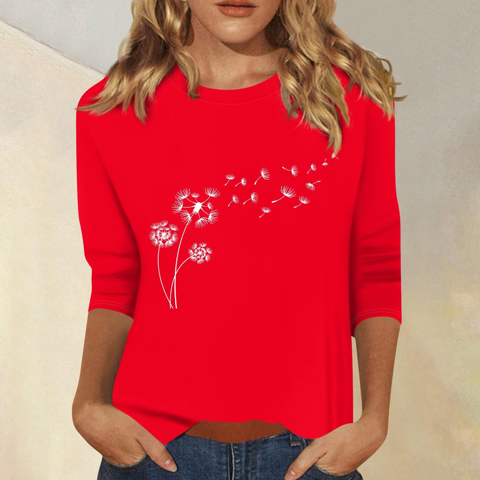 Жіночий модний повсякденний топ із сімома рукавами та круглим вирізом L червоний
Жіночий модний повсякденний топ із сімома рукавами та круглим вирізом L червоний