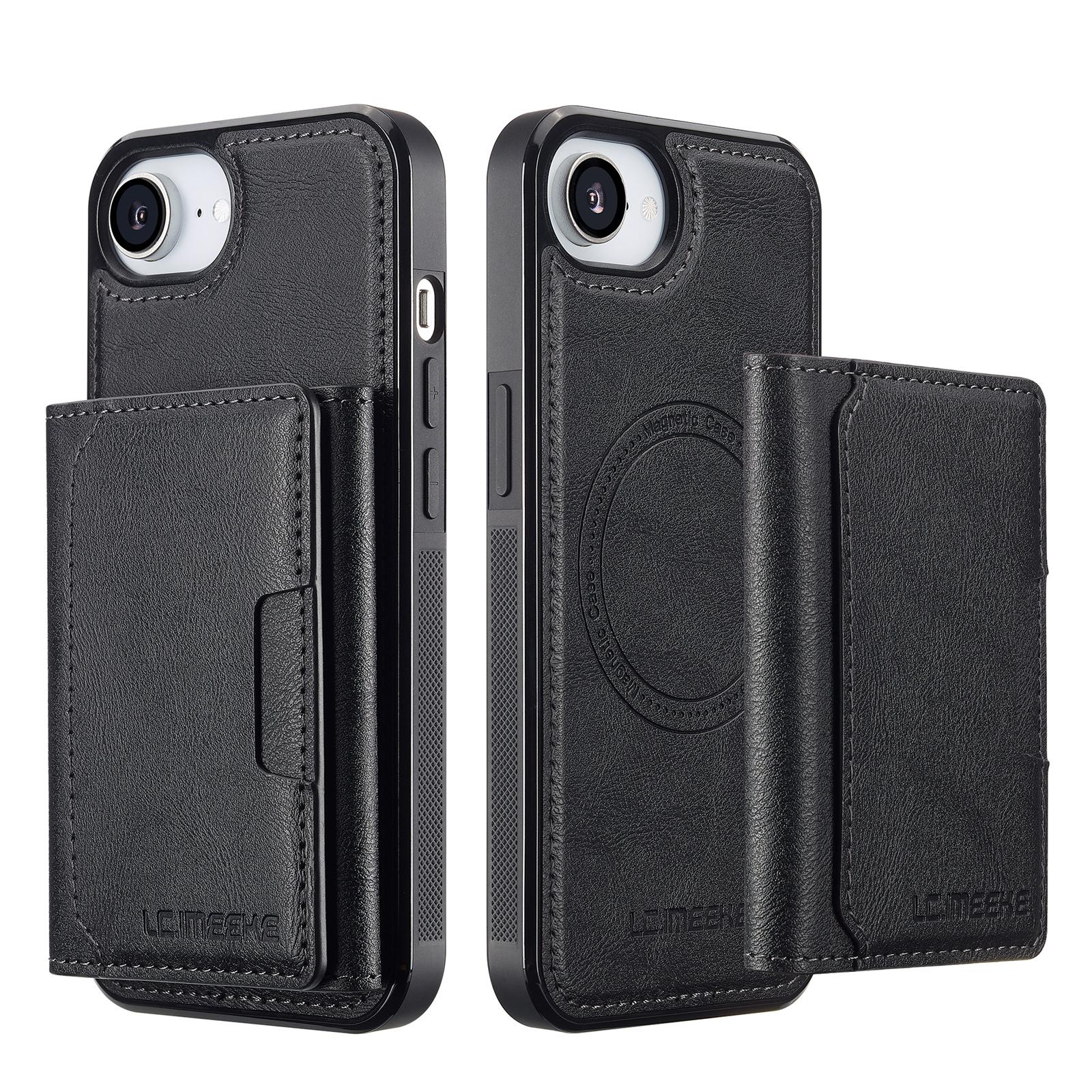 LC.IMEEKE L5 For iPhone 16e Magnetic Phone Case Leather Back Cover with Detachable Card Holder Black
LC.IMEEKE L5 For iPhone 16e Magnetic Phone Case Leather Back Cover with Detachable Card Holder Black