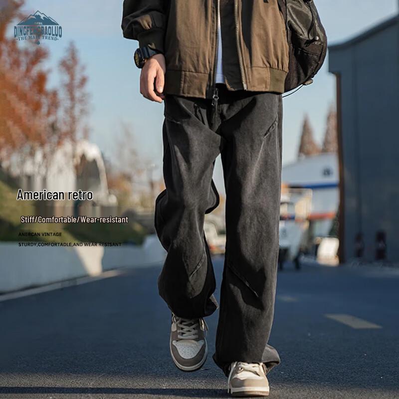 Мужские ретро джинсы Dingfengbaoluo свободного прямого кроя со складками ZW08 3XL
Мужские ретро джинсы Dingfengbaoluo свободного прямого кроя со складками ZW08 3XL