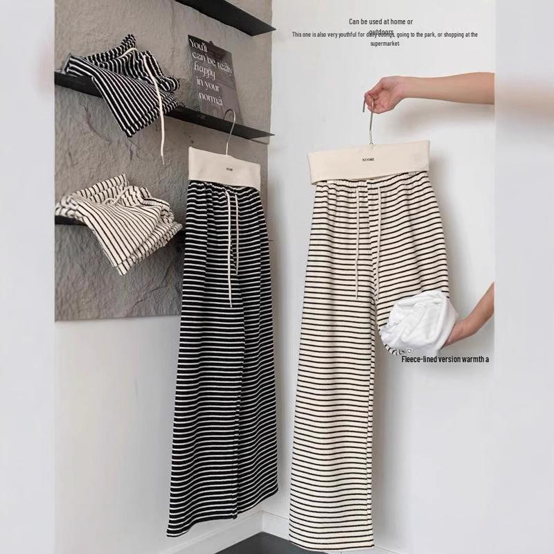 Women s Korean-Style Black & White Striped Fleece Wide-Leg Pants - High-Waisted, Slimming, Casual Autumn/Winter Wear S (Recommended 80-95 lbs)
Women s Korean-Style Black & White Striped Fleece Wide-Leg Pants - High-Waisted, Slimming, Casual Autumn/Winter Wear S (Recommended 80-95 lbs)