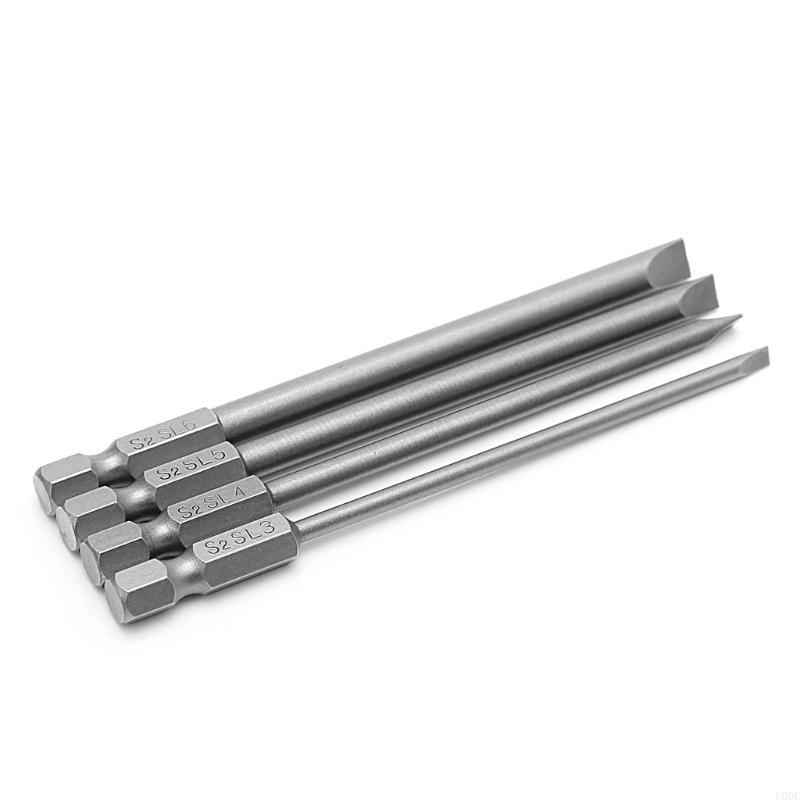 4Pcs 100mm Slotted Screwdriver Bit 3mm-6mm Flat for Head 1/4 Sh срібний
4Pcs 100mm Slotted Screwdriver Bit 3mm-6mm Flat for Head 1/4 Sh срібний