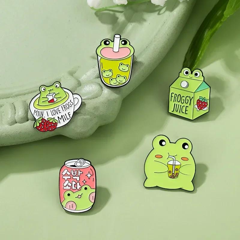5PCs Cute Cartoon Frog Brooch Badge Acrylic Style Animals Drinking Bottle Pins for Clothes Backpack Alloy Gift Accessories
5PCs Cute Cartoon Frog Brooch Badge Acrylic Style Animals Drinking Bottle Pins for Clothes Backpack Alloy Gift Accessories