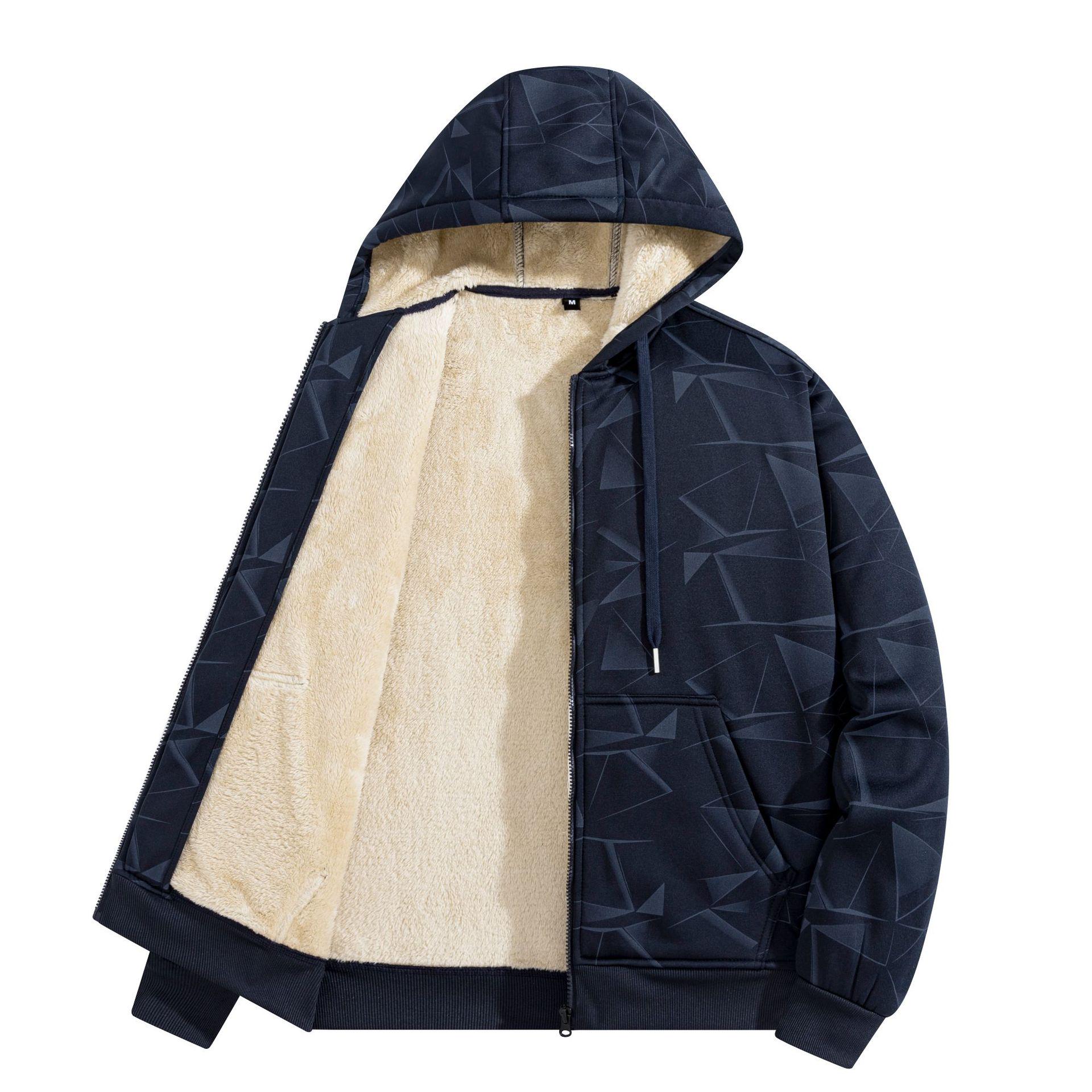 Men s Cross-Border Lamb Fleece Hoodie: Thickened, Velvet, Warm Sportswear Cardigan for Autumn and Winter M темно-синього кольору
Men s Cross-Border Lamb Fleece Hoodie: Thickened, Velvet, Warm Sportswear Cardigan for Autumn and Winter M темно-синього кольору
