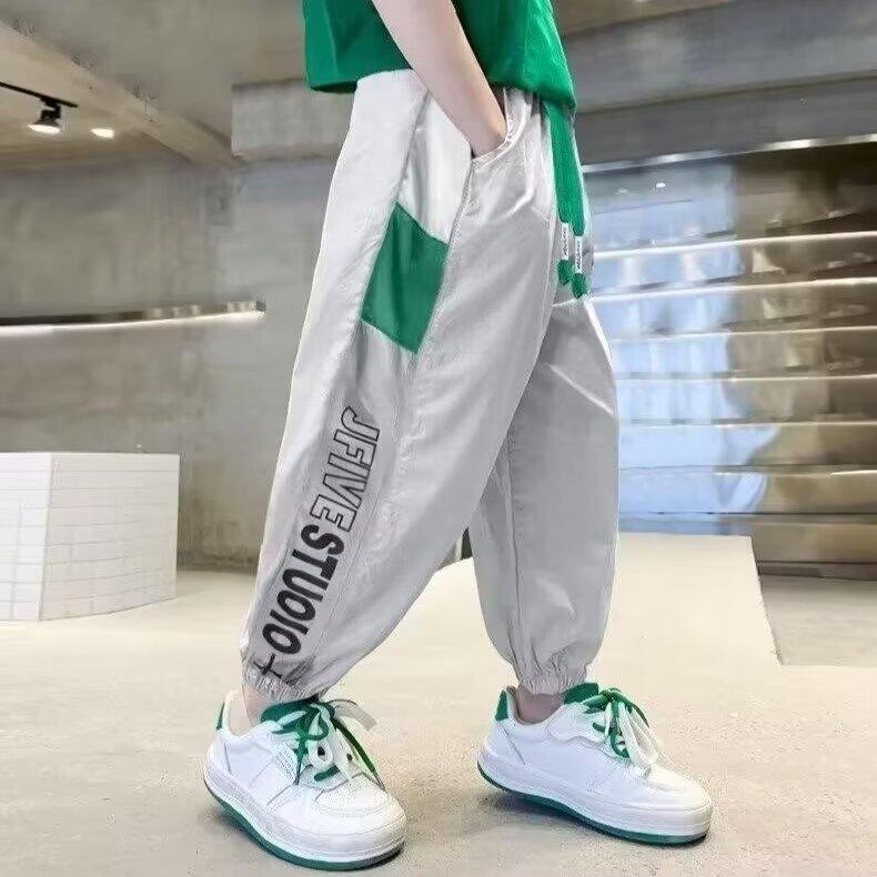 Летняя одежда для мальчиков Брюки Брюки с защитой от комаров 2025 Новые детские тонкие спортивные брюки для больших детей Летний тренд 170 серый
Летняя одежда для мальчиков Брюки Брюки с защитой от комаров 2025 Новые детские тонкие спортивные брюки для больших детей Летний тренд 170 серый