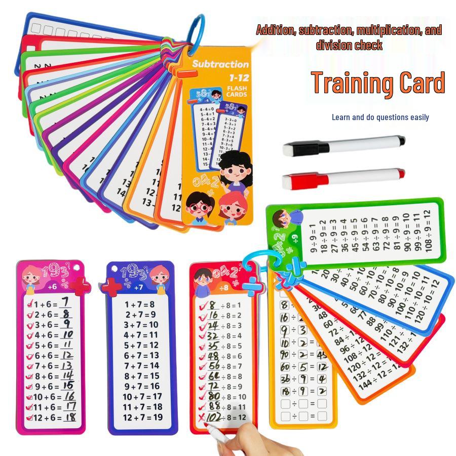 Math Flashcards: Early Education for Addition, Subtraction, Multiplication & Division - Perfect for Elementary Students
Math Flashcards: Early Education for Addition, Subtraction, Multiplication & Division - Perfect for Elementary Students
