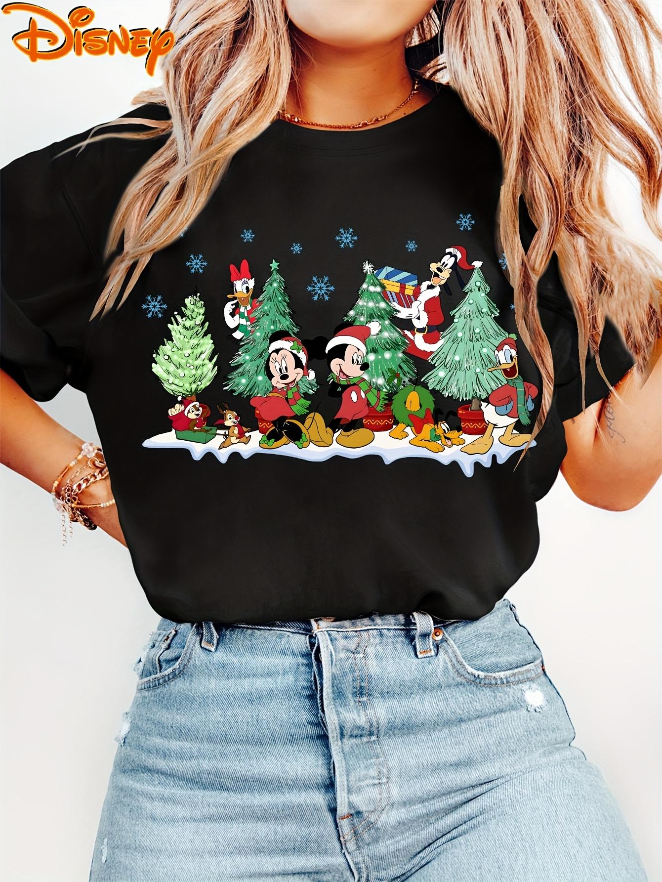 Trendy Casual Mickey and Minnie Mouse Christmas Tshirt Retro Cotton Short Sleeve Round Neck Loose Casual Top for Unisex S
Trendy Casual Mickey and Minnie Mouse Christmas Tshirt Retro Cotton Short Sleeve Round Neck Loose Casual Top for Unisex S