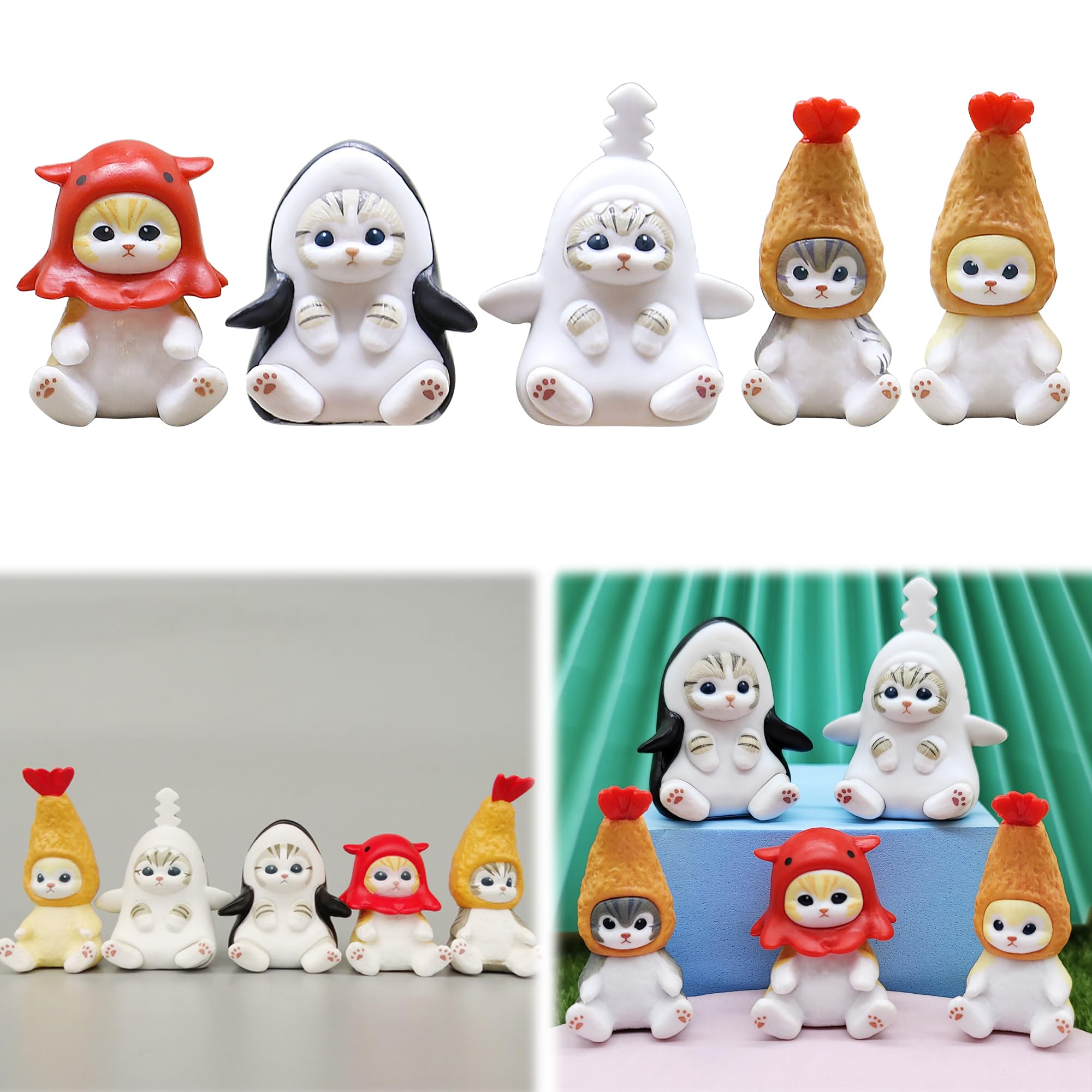 AAGWW Gachapon игрушка аниме фигурка кошка игрушка набор модель украшения предмет для вечеринки милое украшение (Содержание продукта: Набор из 5 предметов Cat COS Tempura 2-го поколения)
AAGWW Gachapon игрушка аниме фигурка кошка игрушка набор модель украшения предмет для вечеринки милое украшение (Содержание продукта: Набор из 5 предметов Cat COS Tempura 2-го поколения)