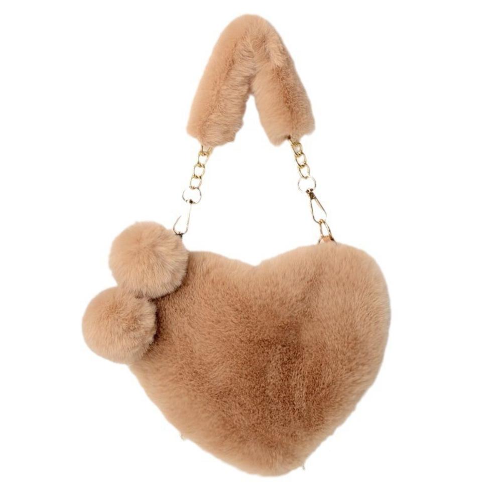 Faux Fur Heart-shaped Women Small Handbags Fluffy Plush Ladies Chain Shoulder Bag Fashion Female Furry Daily Clutch Purse
Faux Fur Heart-shaped Women Small Handbags Fluffy Plush Ladies Chain Shoulder Bag Fashion Female Furry Daily Clutch Purse