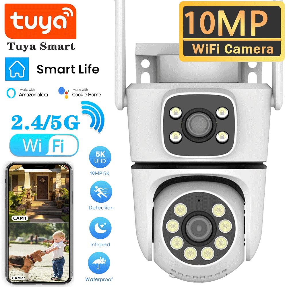 Tuya 10MP Dual-lens PTZ Outdoor 4K HD Dual Screen Surveillance 2.4G/5G Wifi Camera Кольорове нічне бачення Безпека-захист 8MP NO SD Card
Tuya 10MP Dual-lens PTZ Outdoor 4K HD Dual Screen Surveillance 2.4G/5G Wifi Camera Кольорове нічне бачення Безпека-захист 8MP NO SD Card