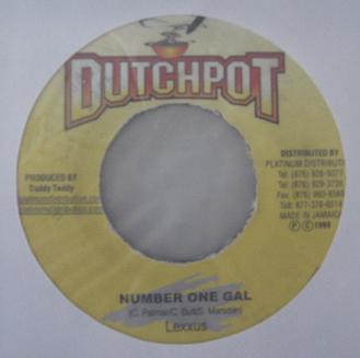 7inch Record LEXXUS - Nummer One Gal NONE Dutchpot 1999 Jamaica Reggae, Ska & Dub Used
7inch Record LEXXUS - Nummer One Gal NONE Dutchpot 1999 Jamaica Reggae, Ska & Dub Used