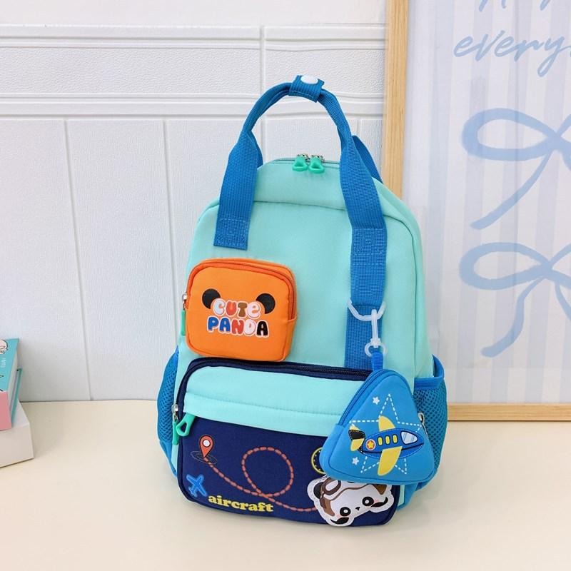 Модные детские школьные ранцы, школьные ранцы для начальной школы, милая защита спины, маленький рюкзачок для детского сада синий