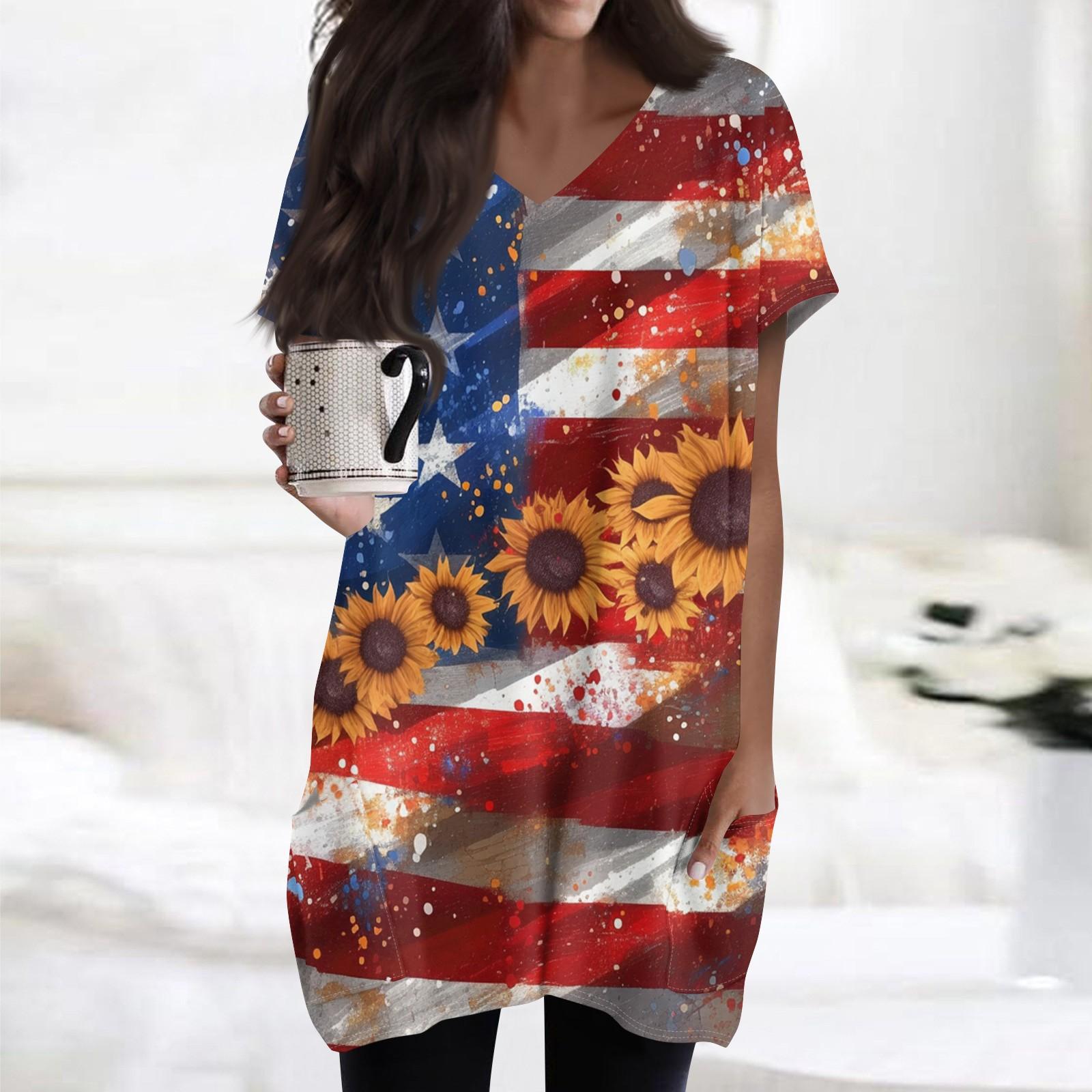 Женский топ с принтом флага Дня независимости, V-образным вырезом, карманом средней длины и коротким рукавом XL винный
Женский топ с принтом флага Дня независимости, V-образным вырезом, карманом средней длины и коротким рукавом XL винный