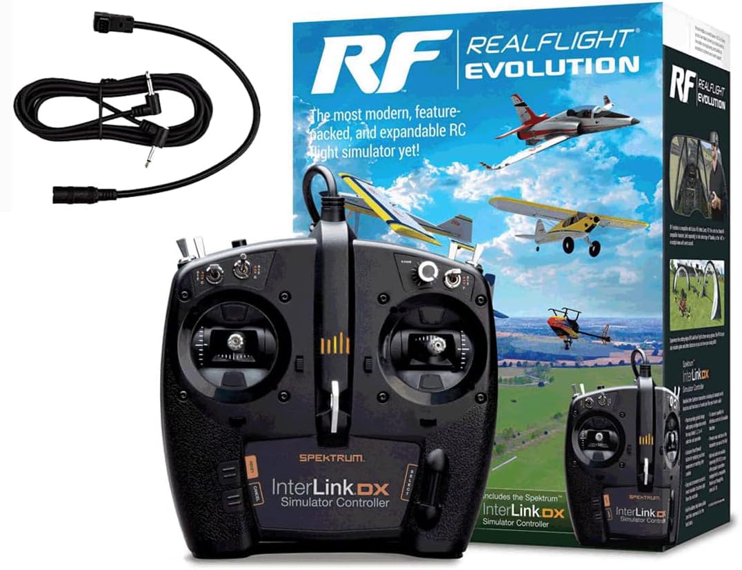 MALTA Real Flight Evolution Deluxe Тип передавача USB-контролер TX З’єднувальний кабель у комплекті RC Flight Simulator Real Flight Evolution &
MALTA Real Flight Evolution Deluxe Тип передавача USB-контролер TX З’єднувальний кабель у комплекті RC Flight Simulator Real Flight Evolution &