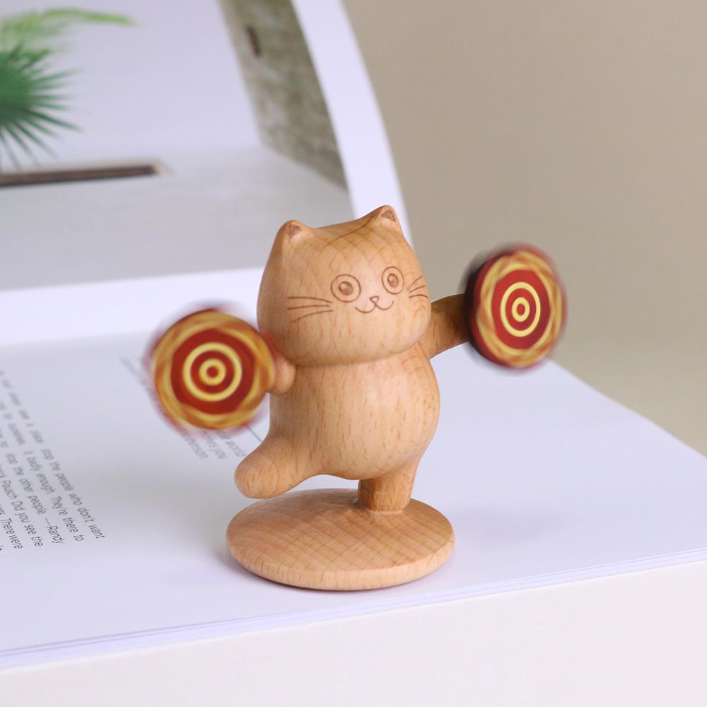 Beech Wood Cute Kitten Desktop Ornament, Handkerchief-Spinning, Perfect Gift for Girlfriend, Ideal for Car Console.
Beech Wood Cute Kitten Desktop Ornament, Handkerchief-Spinning, Perfect Gift for Girlfriend, Ideal for Car Console.