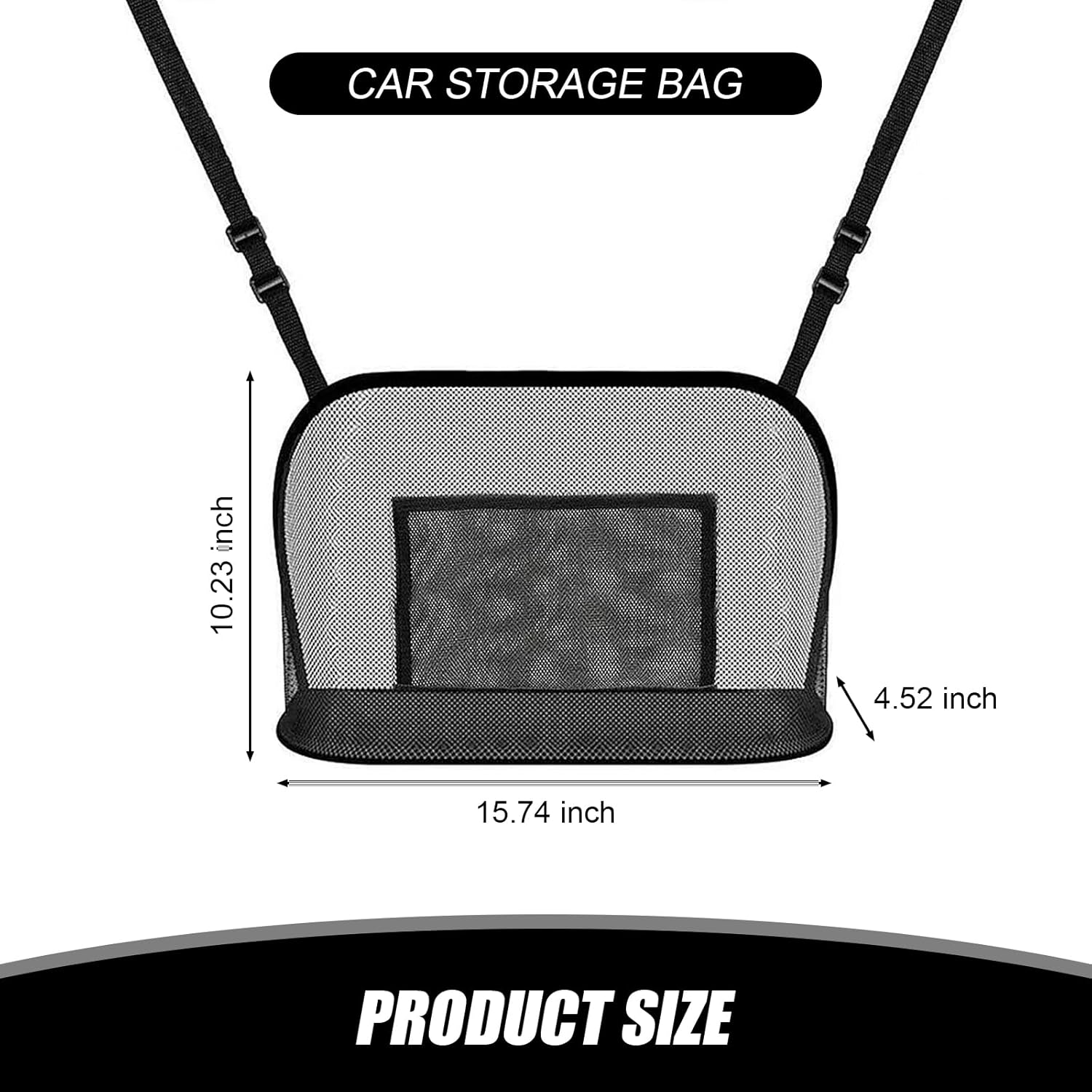 1 PC Car Seat Back Gap Mesh Pocket, 15.74 x 4.52 x 10.23 Adjustable Drawstring Velcro Closure Large Capacity Wallet Cell Phone Tissue Bag,
1 PC Car Seat Back Gap Mesh Pocket, 15.74 x 4.52 x 10.23 Adjustable Drawstring Velcro Closure Large Capacity Wallet Cell Phone Tissue Bag,