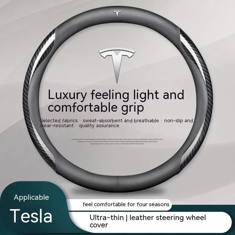 Car Steering Wheel Cover for Tesla Model 3 S Y Model X Roadster 2019-2025 Auto Interior Steering Wheel Accessories
Car Steering Wheel Cover for Tesla Model 3 S Y Model X Roadster 2019-2025 Auto Interior Steering Wheel Accessories