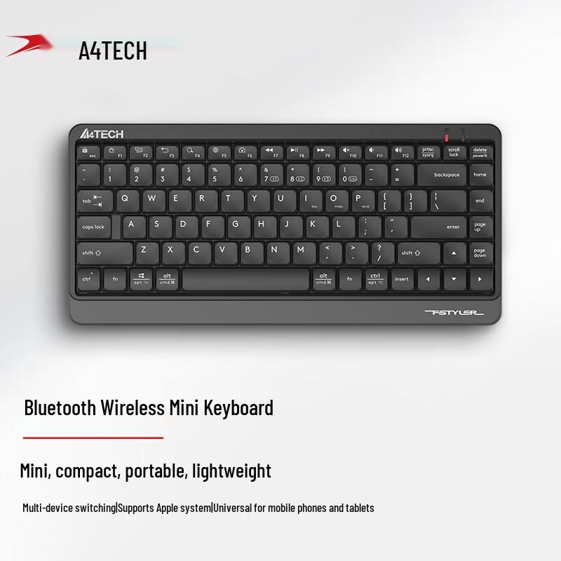 A4TECH FBK11 Portable 86-Key Wireless Bluetooth Multi-Device Keyboard
A4TECH FBK11 Portable 86-Key Wireless Bluetooth Multi-Device Keyboard