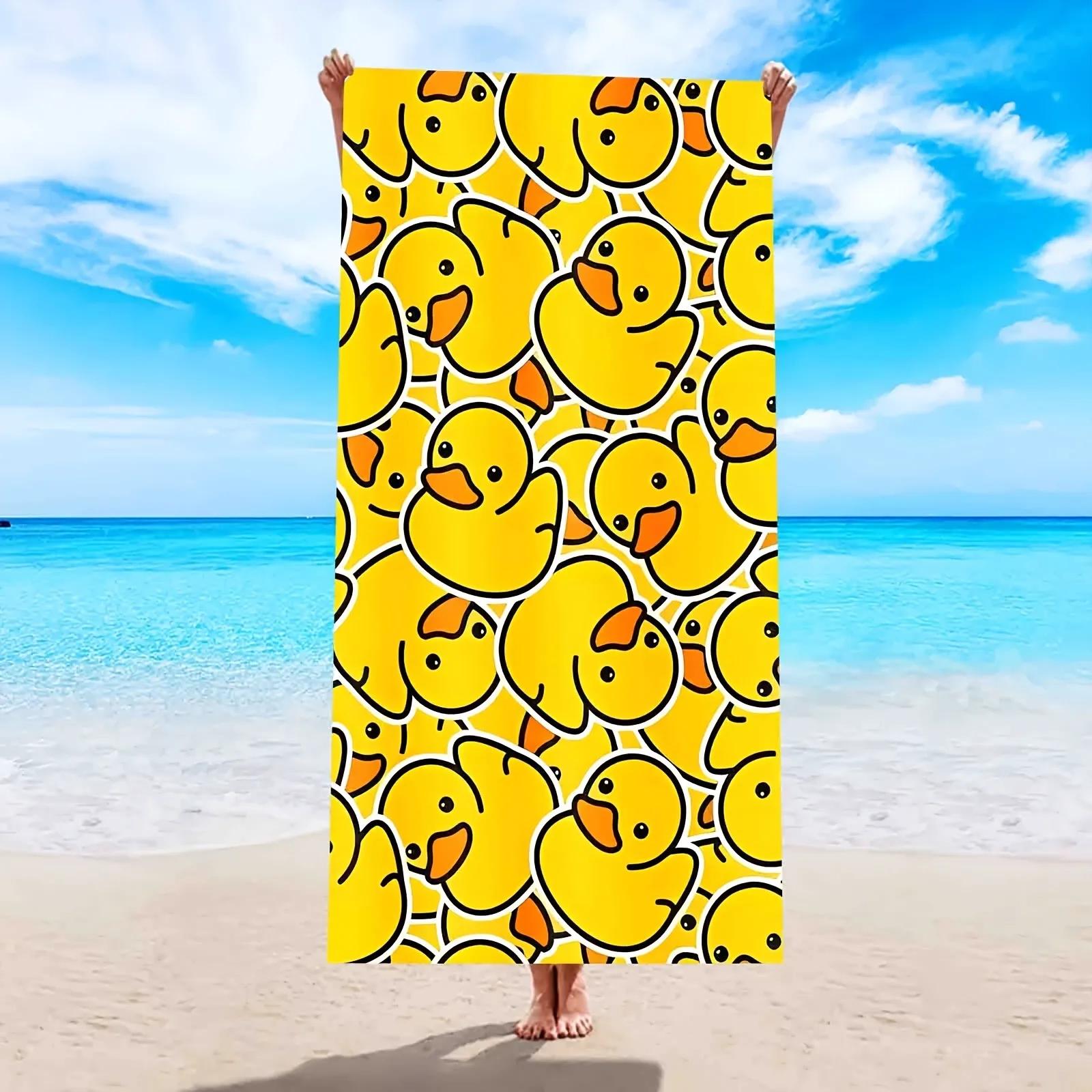 Sun-Kissed Fun: Yellow Rubber Duck-Print Beach Towel for Summer Suitable for towels, bath towels, beach towels W40*H60(CM)
Sun-Kissed Fun: Yellow Rubber Duck-Print Beach Towel for Summer Suitable for towels, bath towels, beach towels W40*H60(CM)