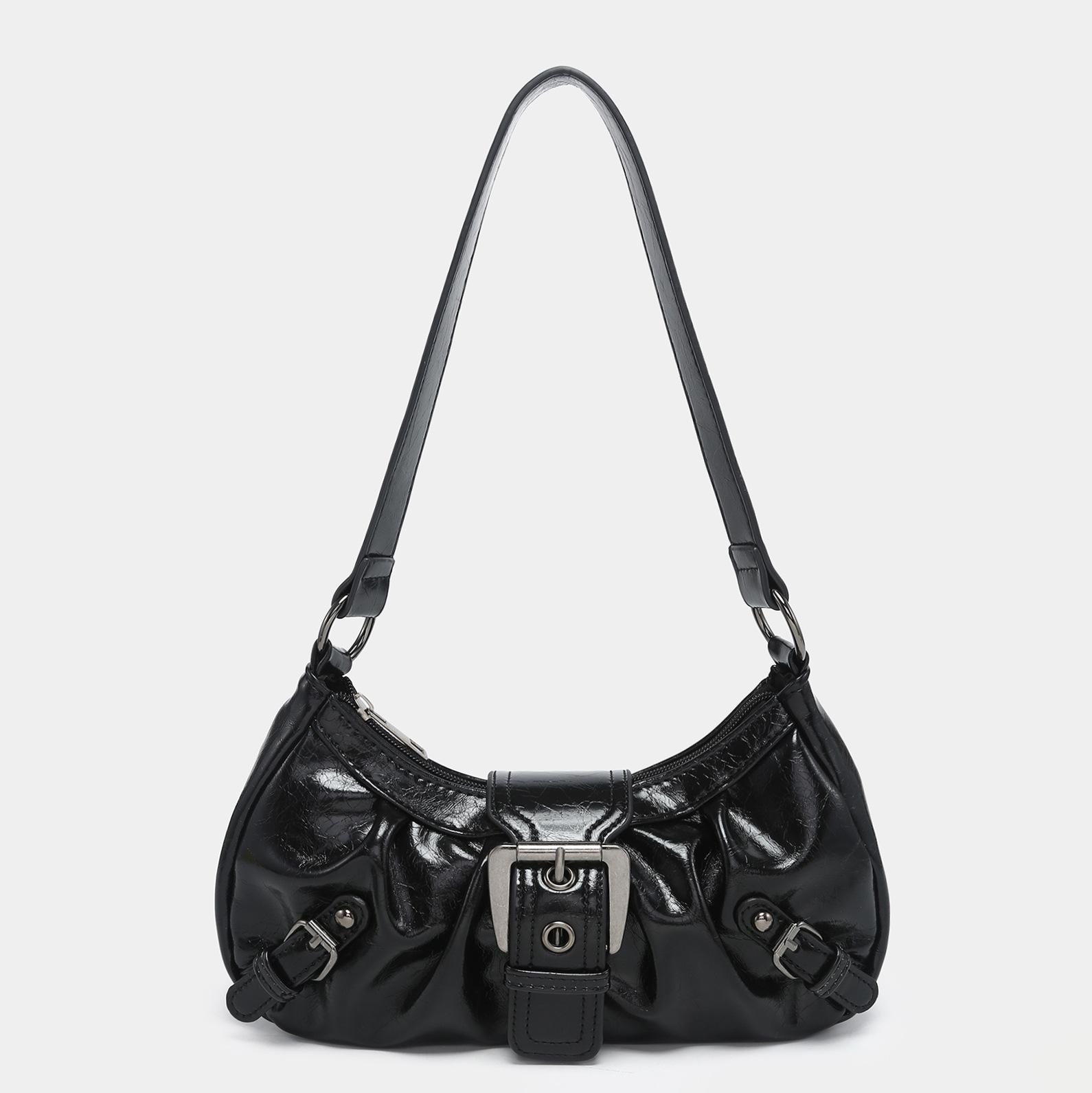 New Fashi Maillard Style Shoulder Bag Vintage Leather Spicy Girl Y2K Armpit Bag Rivet Belt Trendy Saddle Bag Retro Handbag чёрный
New Fashi Maillard Style Shoulder Bag Vintage Leather Spicy Girl Y2K Armpit Bag Rivet Belt Trendy Saddle Bag Retro Handbag чёрный