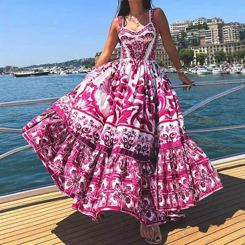 2025 Spring Bohemian Style Women s Elegant Mid-Length Swing Spaghetti Strap Dress Extra Large
2025 Spring Bohemian Style Women s Elegant Mid-Length Swing Spaghetti Strap Dress Extra Large