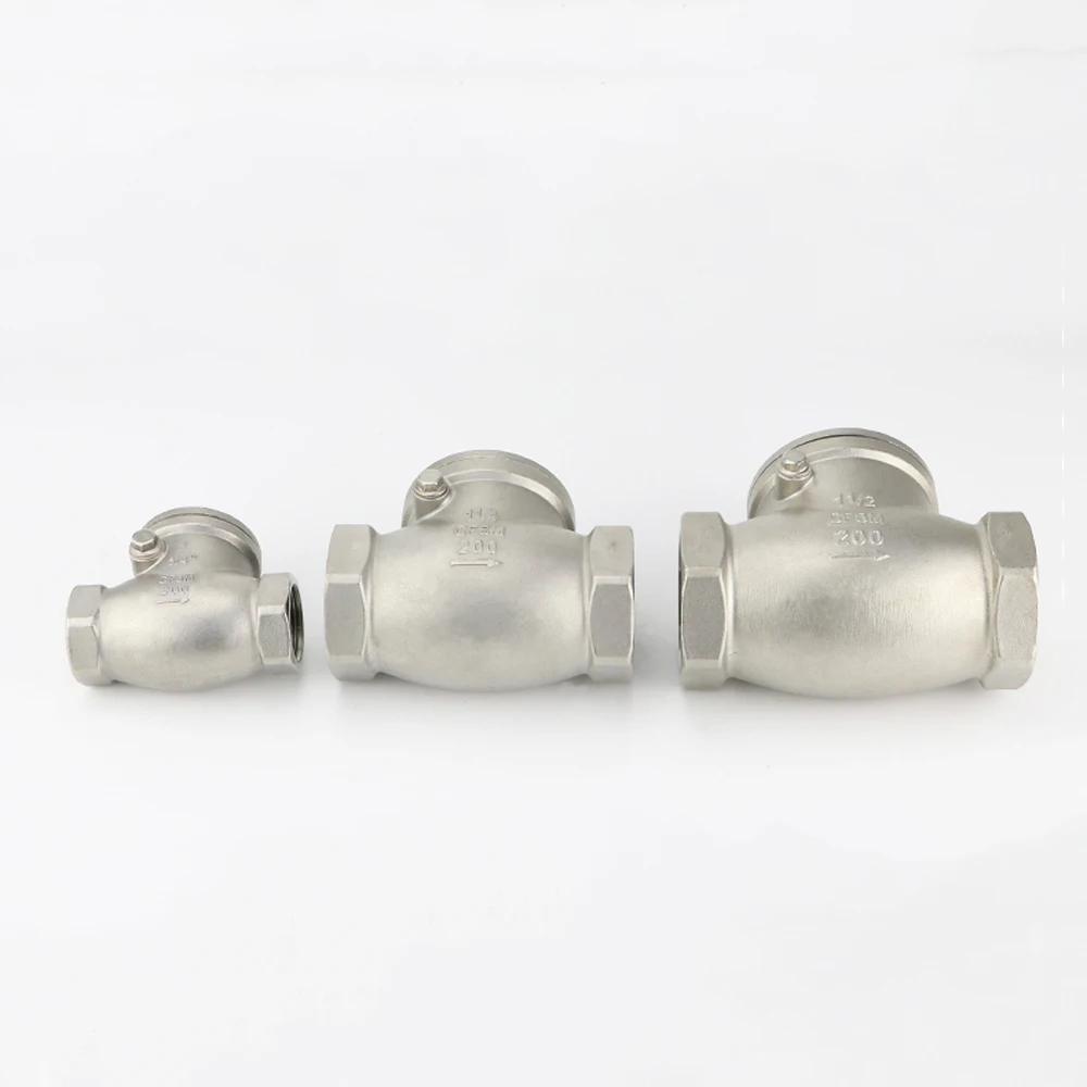 1/2 3/4 1 2 BSPT Female BSPT Female Swing Check Valve 304 Stainless Steel 1/2
1/2 3/4 1 2 BSPT Female BSPT Female Swing Check Valve 304 Stainless Steel 1/2