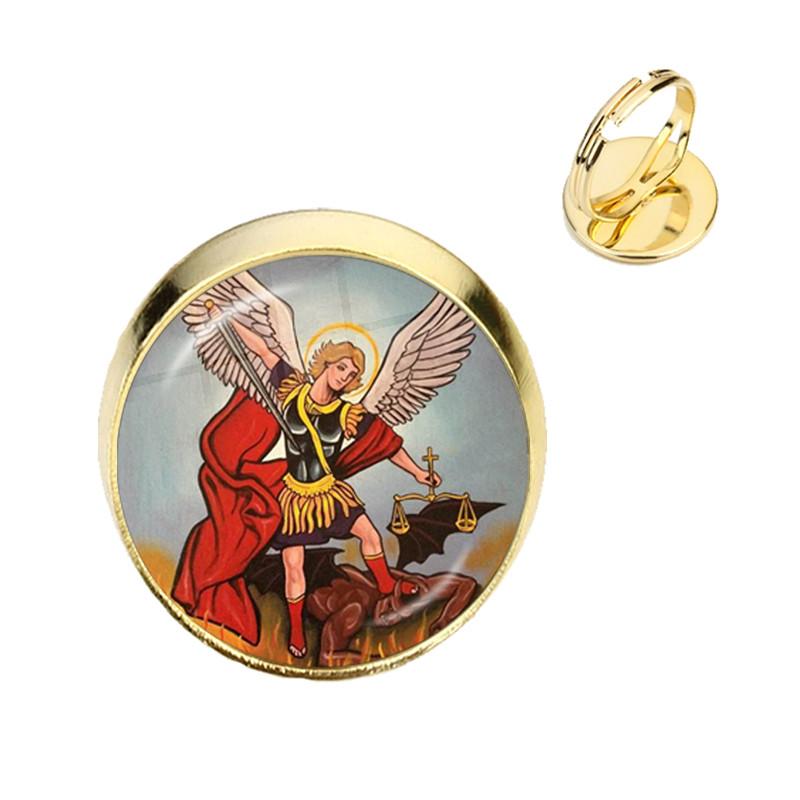 St.Michael Rings Fashion Protect Me Saint Shield Protection Justice Adjustable Rings Talisman Christian Holy Gifts For Friends Resizable
St.Michael Rings Fashion Protect Me Saint Shield Protection Justice Adjustable Rings Talisman Christian Holy Gifts For Friends Resizable