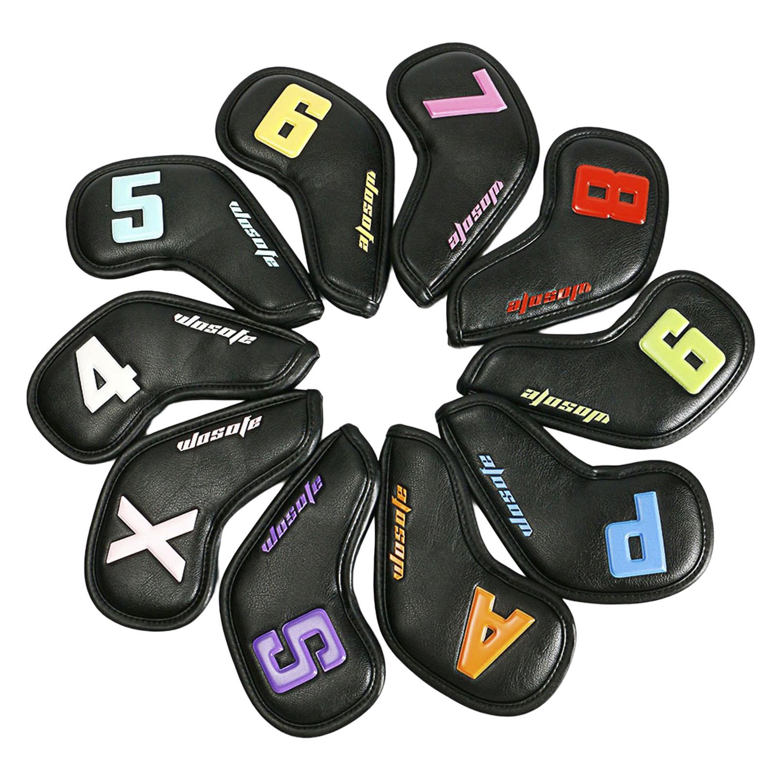 10Pcs PU Golf Iron Head Covers Sets with 4, 5, 6, 7, 8, 9, P, S, A, x Soft чёрный
10Pcs PU Golf Iron Head Covers Sets with 4, 5, 6, 7, 8, 9, P, S, A, x Soft чёрный