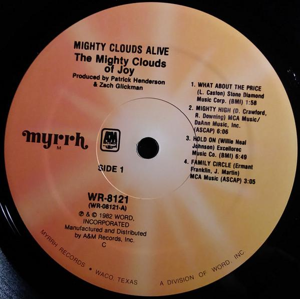 LP Record MIGHTY CLOUDS OF JOY Mighty Clouds Alive Live At The Mo WR8121 MYRRH 1982 US SoulFunk Used
LP Record MIGHTY CLOUDS OF JOY Mighty Clouds Alive Live At The Mo WR8121 MYRRH 1982 US SoulFunk Used