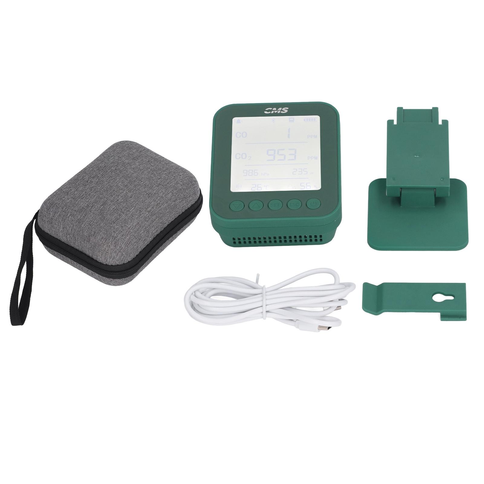 6 In 1 Quality Monitor for CO CO2 Pressure Altitude Temperature Humidity Real Time Monitoring USB
6 In 1 Quality Monitor for CO CO2 Pressure Altitude Temperature Humidity Real Time Monitoring USB