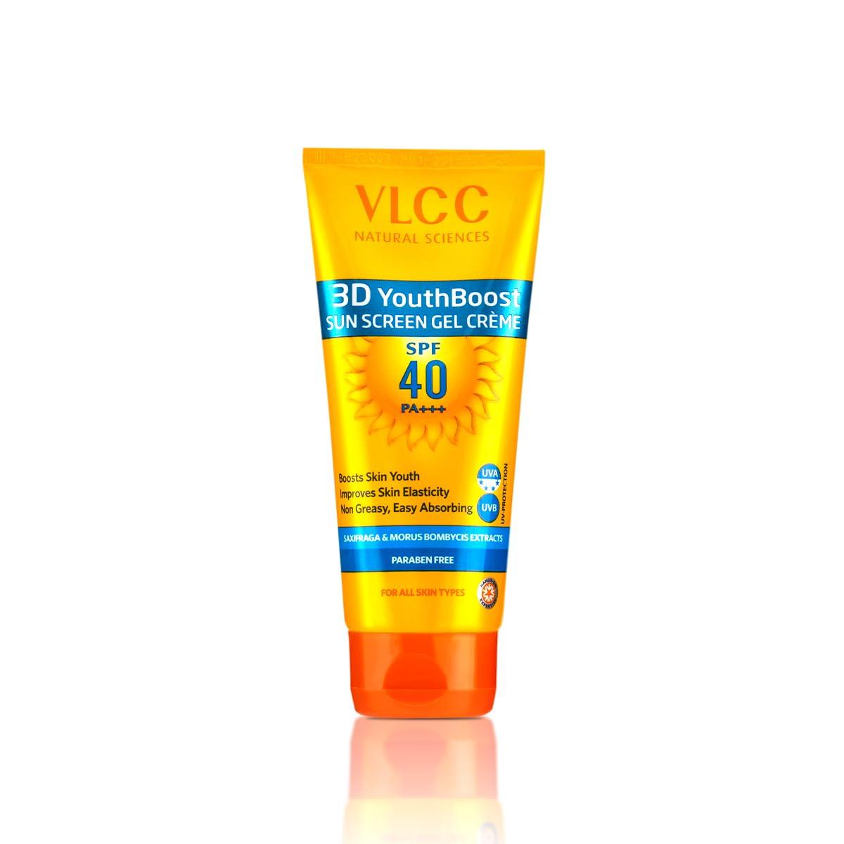VLCC 3D Youth Boost SPF 40 Sunscreen Gel Crème 100g Broad Spectrum UVA UVB Protection Skin
VLCC 3D Youth Boost SPF 40 Sunscreen Gel Crème 100g Broad Spectrum UVA UVB Protection Skin