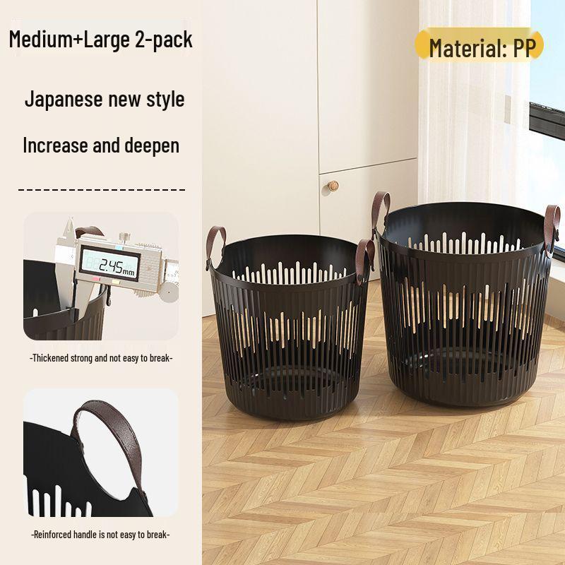 Large Capacity Dirty Clothes Hamper - Bathroom & Dormitory Laundry Storage Basket Medium (32cm Diameter x 31cm Height) 1 Piece
Large Capacity Dirty Clothes Hamper - Bathroom & Dormitory Laundry Storage Basket Medium (32cm Diameter x 31cm Height) 1 Piece