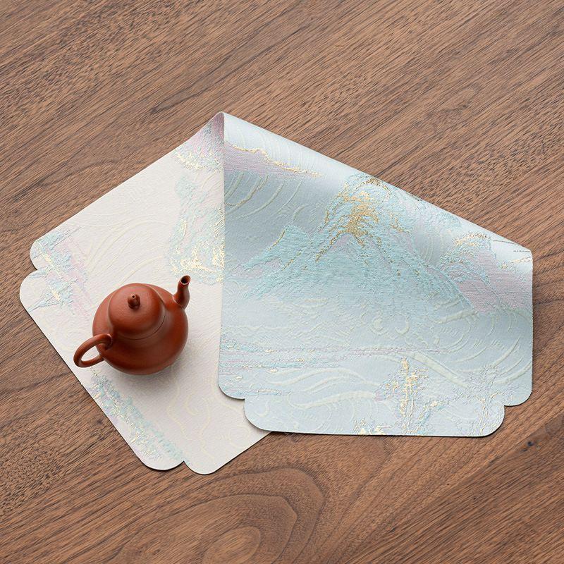 Brocade Tea Mat New Chinese Style Zen Table Runner Tea Mat Tea Ceremony Fabric Pot Tray Teacup Mat Teapot Heat Proof Mat Table Cover Landscape relief brocade double-sided tea mat
Brocade Tea Mat New Chinese Style Zen Table Runner Tea Mat Tea Ceremony Fabric Pot Tray Teacup Mat Teapot Heat Proof Mat Table Cover Landscape relief brocade double-sided tea mat