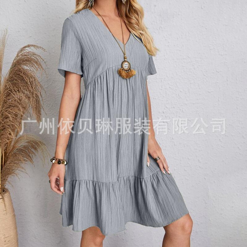 Summer Women s Skirt Loose Casual Short Sleeve Waist Elegant Dress XXXL
Summer Women s Skirt Loose Casual Short Sleeve Waist Elegant Dress XXXL