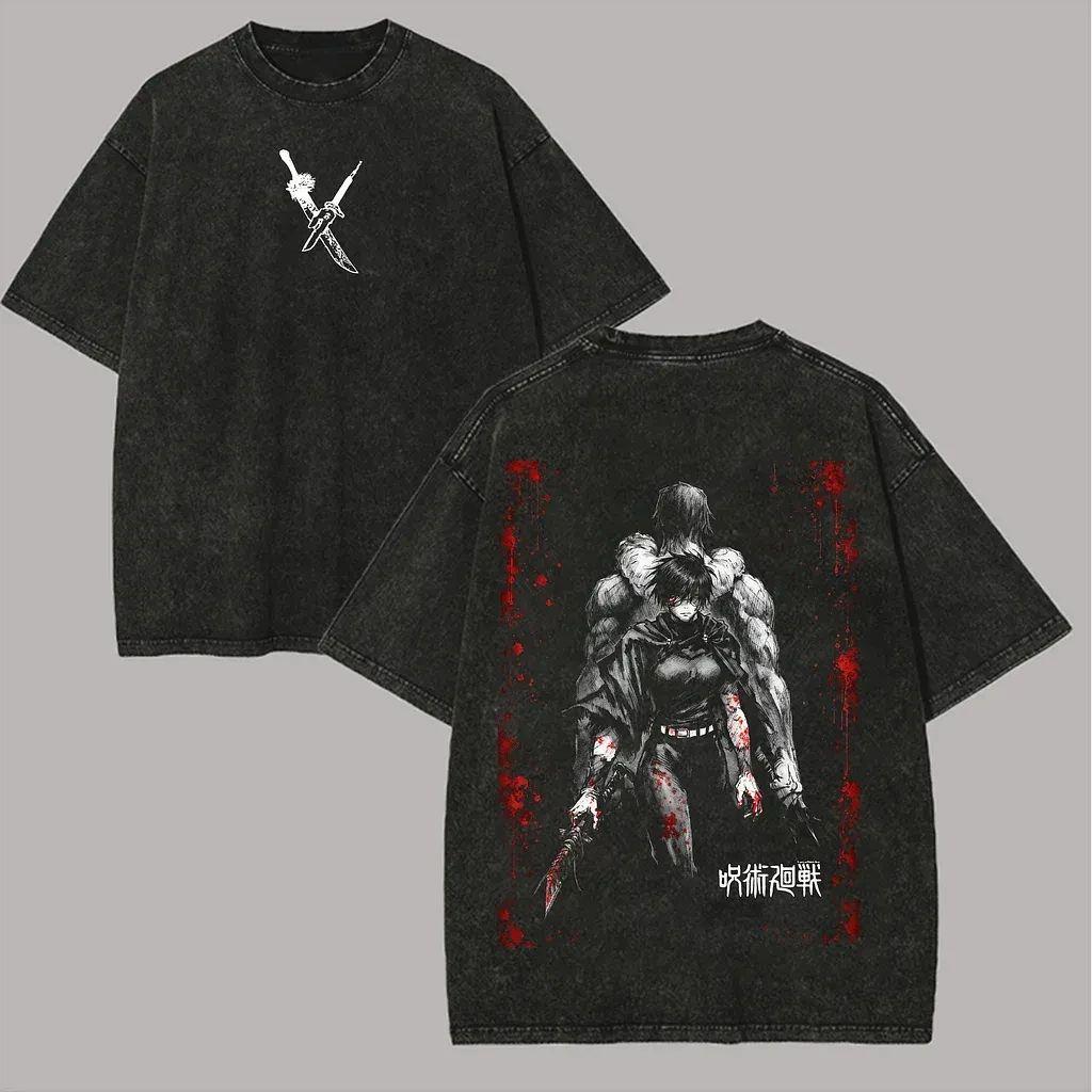 Maki Zenin T-shirt Jujutsu Kaisen Cursed Tool Tee Vintage Washed Oversized Retro Anime Harajuku Streetwear Men Women Clothing L
Maki Zenin T-shirt Jujutsu Kaisen Cursed Tool Tee Vintage Washed Oversized Retro Anime Harajuku Streetwear Men Women Clothing L