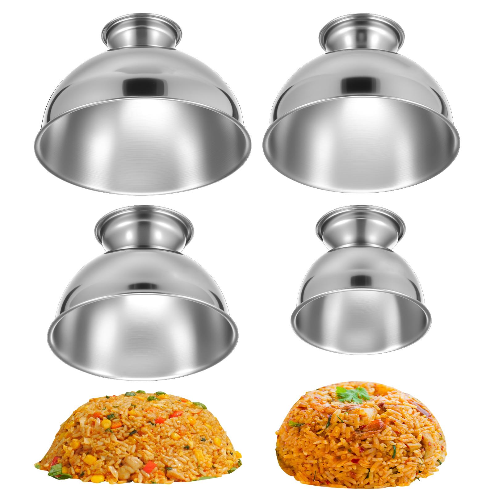 4Pcs Stainless Steel Rice Press Mold 4Size Silver Serving Bowl Round Shaped Egg Fried Rice Shaper Mold for Home Restaurant Sushi
4Pcs Stainless Steel Rice Press Mold 4Size Silver Serving Bowl Round Shaped Egg Fried Rice Shaper Mold for Home Restaurant Sushi