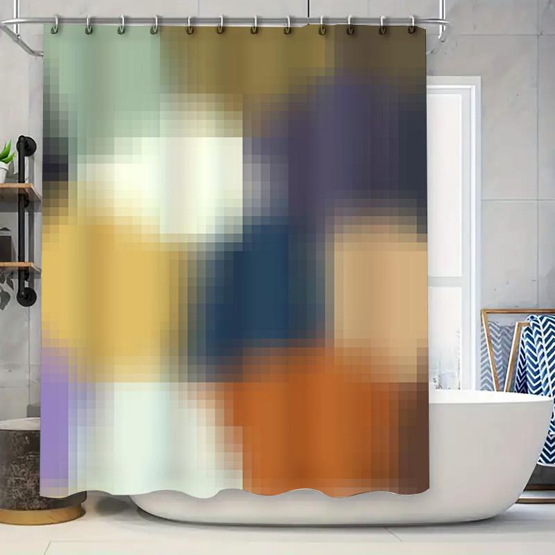 Modern Blue Green Yellow Orange White Bath Shower Curtain With Silver Grommets For Bathroom Decor Water Repellent Fabric Hanging W60H190(CM)-1 Pcs
Modern Blue Green Yellow Orange White Bath Shower Curtain With Silver Grommets For Bathroom Decor Water Repellent Fabric Hanging W60H190(CM)-1 Pcs