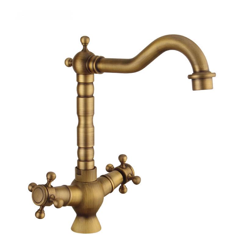 Vintage Dual-Handle Kitchen Sink Faucet
Vintage Dual-Handle Kitchen Sink Faucet