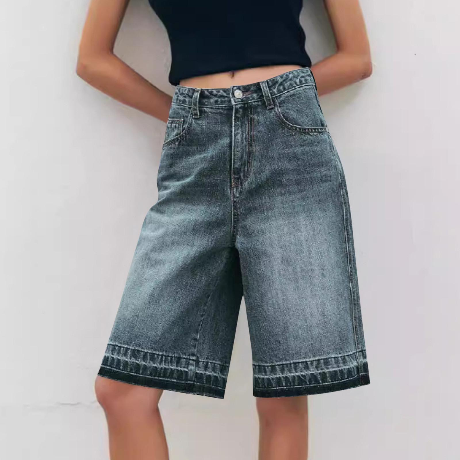 Женские ретро свободные повседневные джинсовые брюки средней длины с высокой талией S
Женские ретро свободные повседневные джинсовые брюки средней длины с высокой талией S