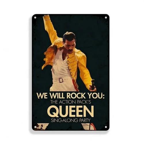 Металлическая жестяная табличка с концертом Queen Винтажный Декор для мужской комнаты Музыкальный коллекционный предмет алюминий 20x30cm(7.8x11.8inch)
Металлическая жестяная табличка с концертом Queen Винтажный Декор для мужской комнаты Музыкальный коллекционный предмет алюминий 20x30cm(7.8x11.8inch)