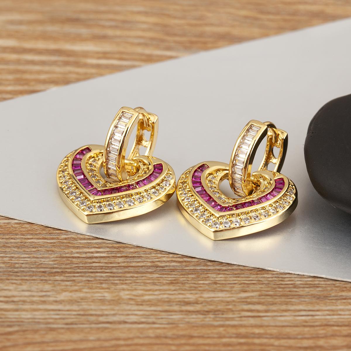 Nidin High Quality Love Heart Shape Shine Zircon Hoop Earrings 3 Colors For Women Female Wedding Party Delicate Ear Jewelry Gift розового золота
Nidin High Quality Love Heart Shape Shine Zircon Hoop Earrings 3 Colors For Women Female Wedding Party Delicate Ear Jewelry Gift розового золота