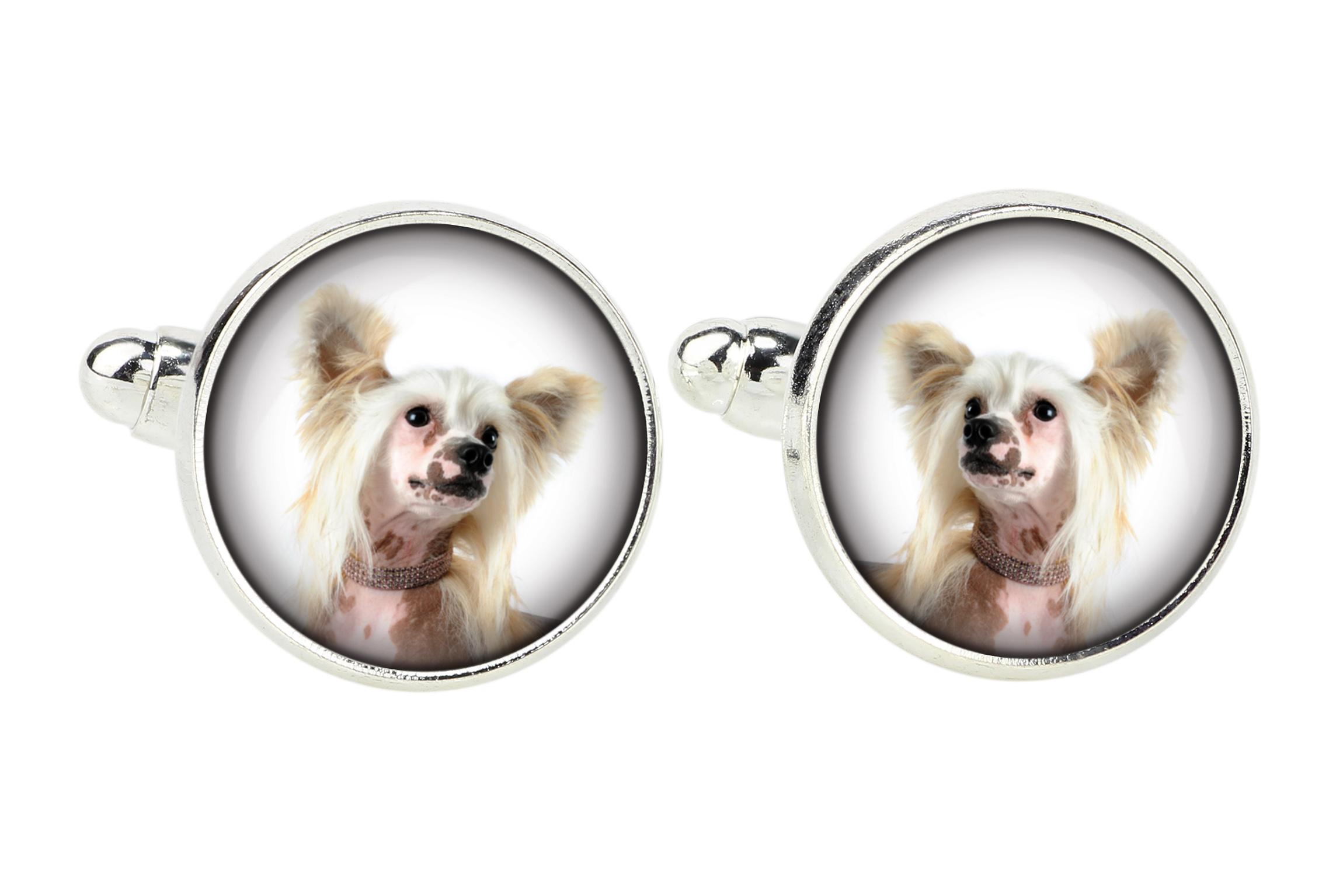 Chinese Crested Dog, Puff - cufflinks, a shirt accessory, a shirt pendant from the Art-Dog brand
Chinese Crested Dog, Puff - cufflinks, a shirt accessory, a shirt pendant from the Art-Dog brand