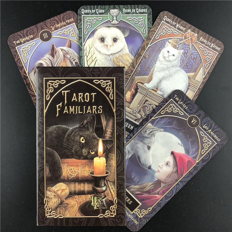 Новые карты Таро Familiars, Судьба, гадание, настольные игры, игральные карты, семейная вечеринка, настольная игра, развлечения
Новые карты Таро Familiars, Судьба, гадание, настольные игры, игральные карты, семейная вечеринка, настольная игра, развлечения