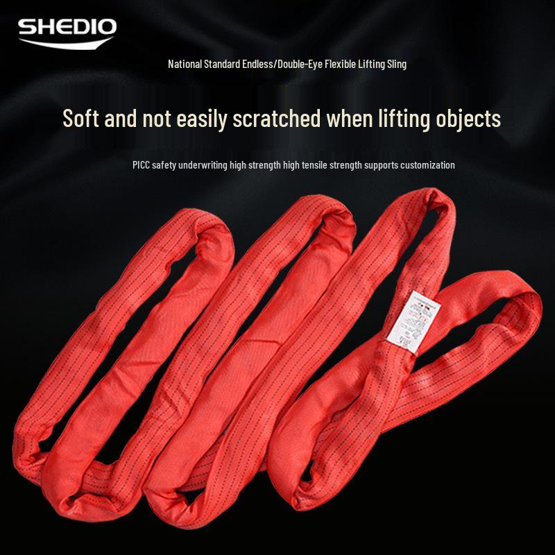 8T-12T Heavy Duty Color-Coded Round Lifting Sling 8-ton 2m double loop
8T-12T Heavy Duty Color-Coded Round Lifting Sling 8-ton 2m double loop